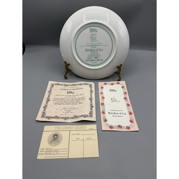 Set of 5 Bessie Pease Gutmann 1987 Plates Bundles Of Joy Collection Boxes New - Picture 5 of 12